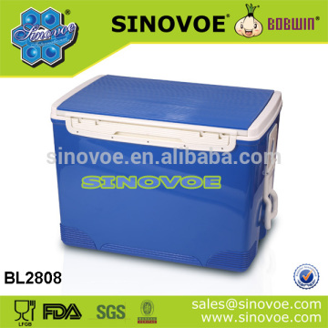 70L large outdoor camping ice cooler box with handle