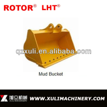 Excavator and bulldozer mud bucket