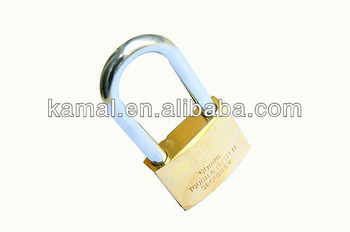 long shackel brass padlock