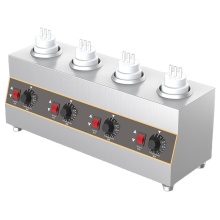 Electric Hot Cheese Chocolate Soy Sauce Heater - 4 Bottle Dispenser Sauce Warmer
