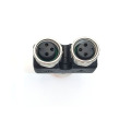 Conector do tipo m8 y 4pin macho para conector feminino