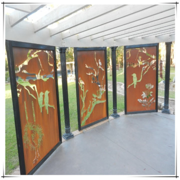 Decorative Laser Cut Metal Privacy Screen