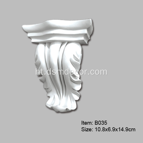 PU Architectural Corbels dekoratif ak parantèz