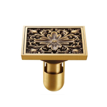 Antique Brass Bathroom Floor Drain: Deodorization and Shower Drain Solutions