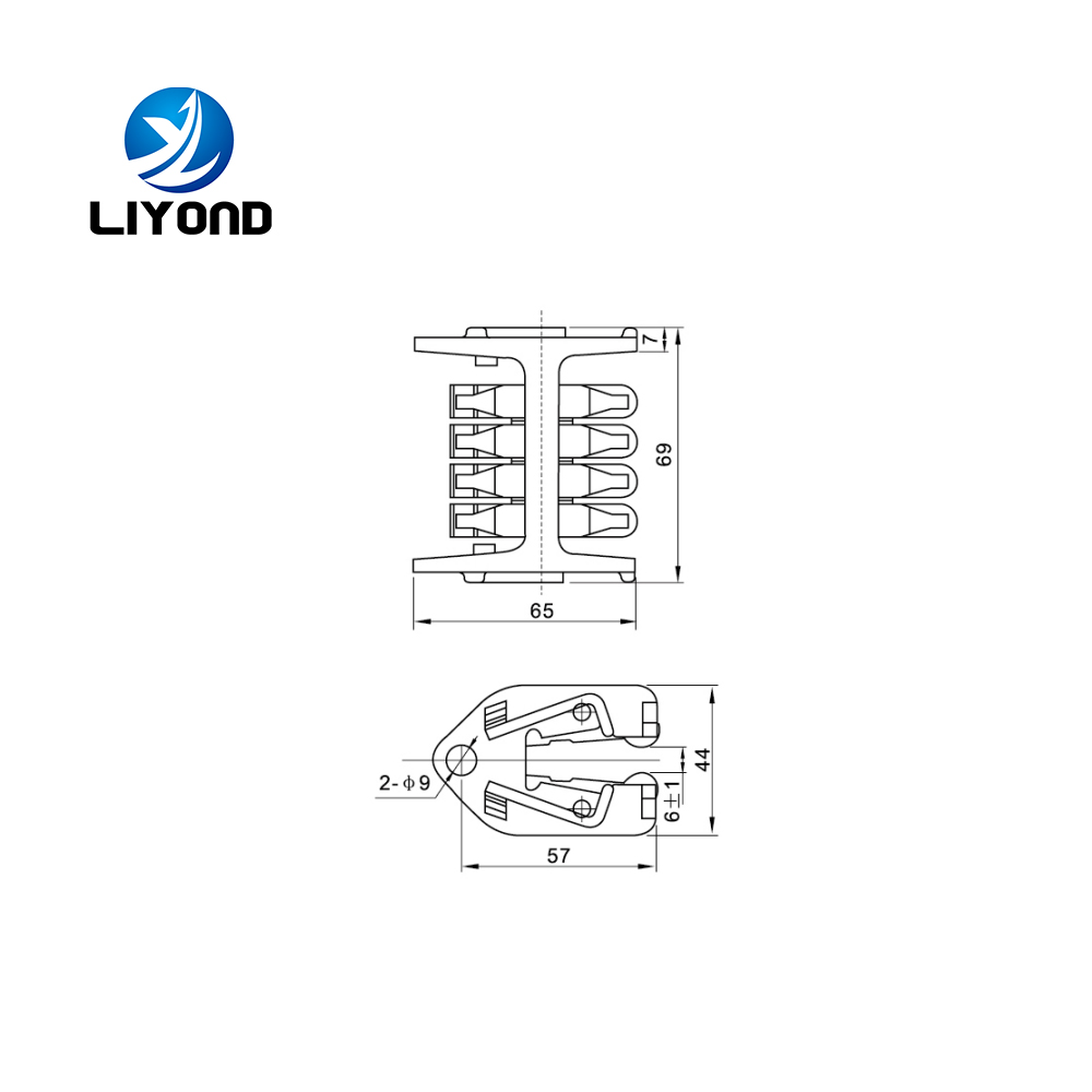 WCD-630 Copper Vertical Rotary Contact With 8 Sheets for circuit breaker