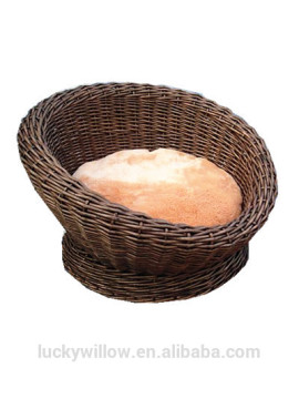 handwoven willow pet(dogs & cats) Bed with stand