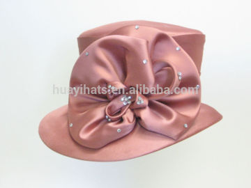 satin fancy wedding hats and church hats