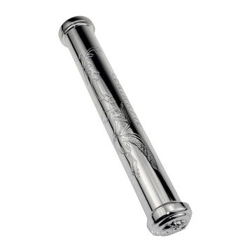 Baby birth certificate holder silver