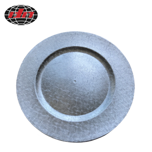 Plastic Decoration Plate with Metallic Finish