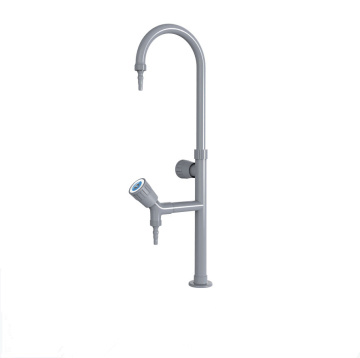 Double outlet water laboratory faucet