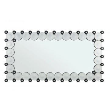 Miroir en verre de salle de bain anti-buas avec LED