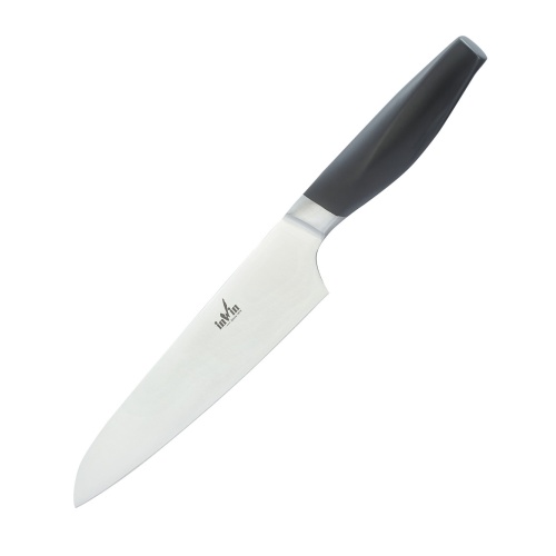 Coltello da cuoco con manico nero rinforzato