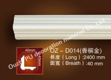 Living Bed Room Decoration pu cornice moulding cornice panel mouldings
