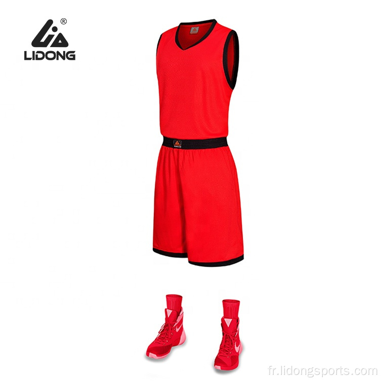 Uniforme de basket-ball de basket-ball de basket-ball personnalisé