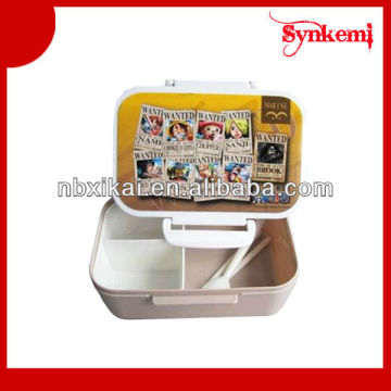 Eco friendly compartment lunch box plastic