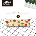 Popular simple color embroidery partysu pu pencil case