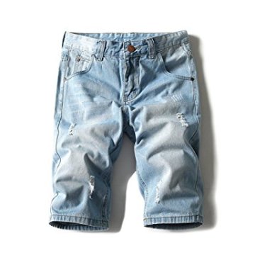 Men's Light Weight Jean Shorts Brush Denim Short