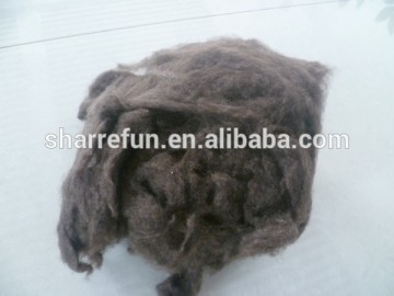 pure dehaired yak wool dark brown 19.0mic 26mm
