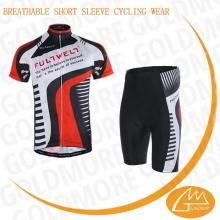 Wholesale new arrival comfortable cycling jersey bib pants with reflective sgripe