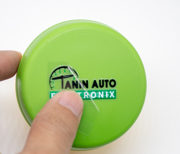 Tearing Film Leaving Word Crystal Label Printing Box Logo