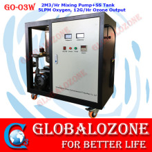 12g/hr ozone output ozonated water machine with 2T/Hr mixing pump