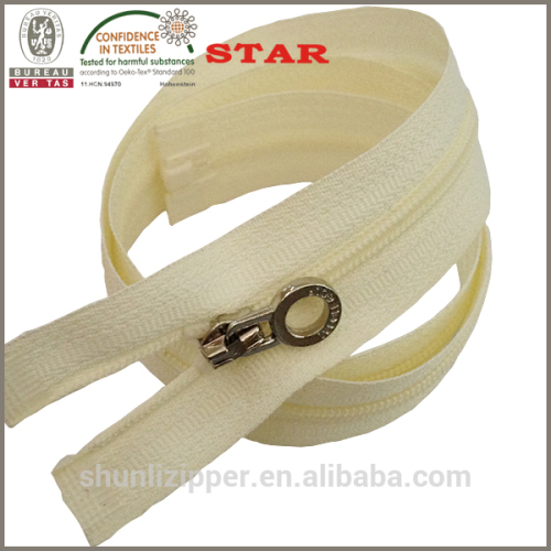 zipper with adhesive