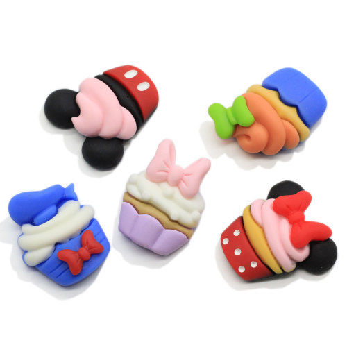 Mixed Lovely Cartoon Cake Ice Cream Flatback Cabochon Scrapbook Kawaii DIY Embellishments Accessories