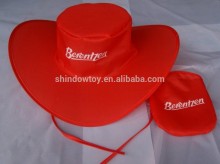 cheap foldable nylon promotion cowboy hat hat