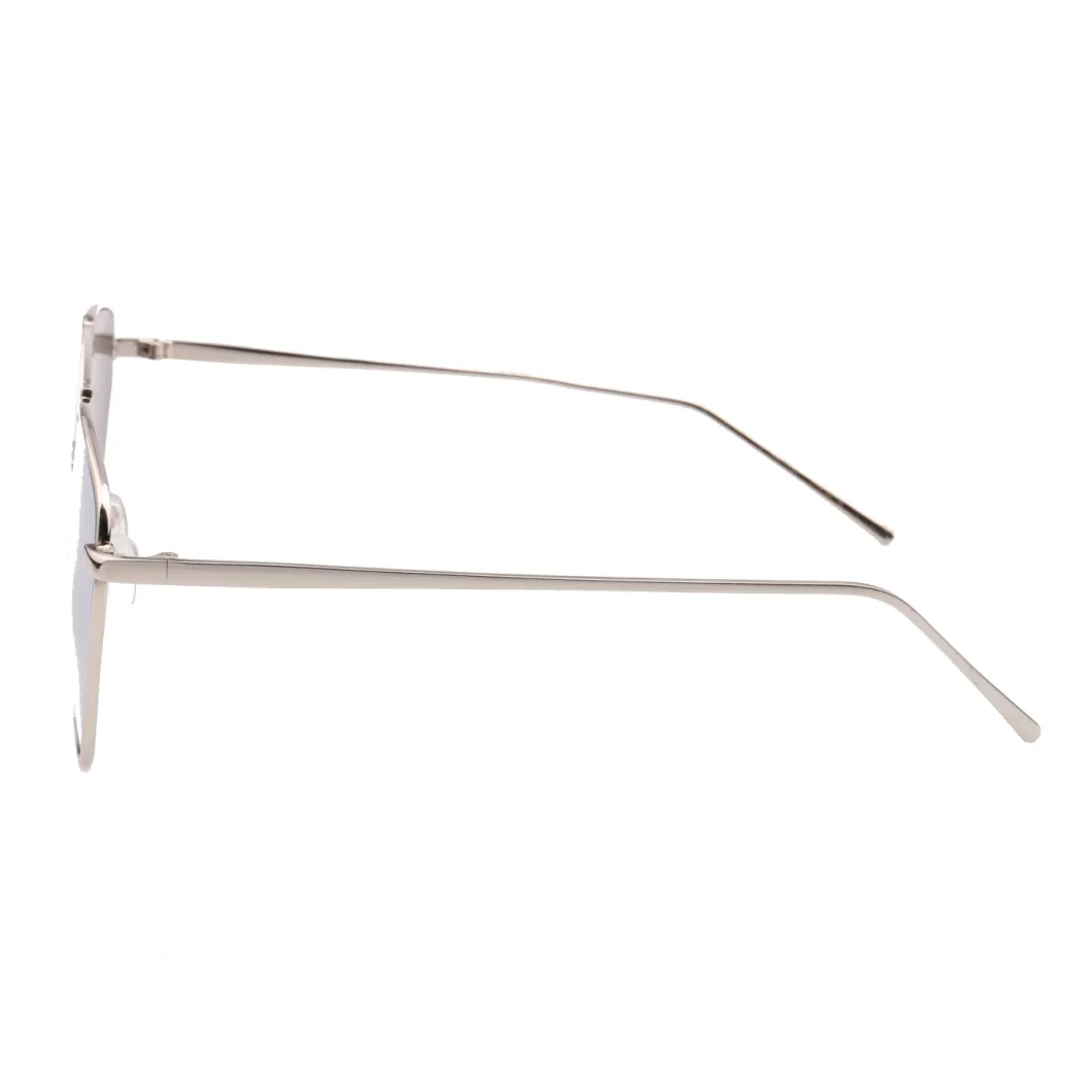 White Mirror Metal High Fashion with Bar Sunglasses