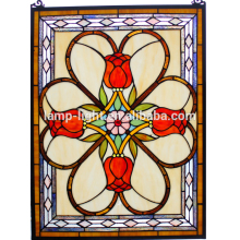 TW1824075 W18"H24" tiffany panel, hanging panel, tiffany windows, stained glass panel, stained glass windows