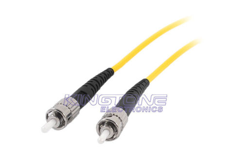 St To St Single Mode Optical Fiber Patch Cord , Duplex Patch Cord In Yellow