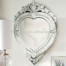 Handmade Venetian Romantic Wall Mirror Etched Pattern/Bevelled Glass Mirror/Beauty Mirror/Espejo