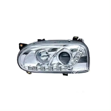 KSEEK LED Headlight Lamps Assembly Side Black Housing for VW Golf 3