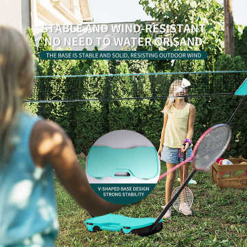Portable Badminton Net Racket Stand Set Volleyball Tennis Net Outdoor Games