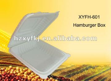 biodegradable disposable take away hamburger box
