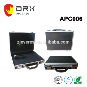 Embossing extruded aluminum case with foam padding