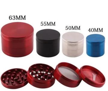 Grinders Herb Spice Crusher Metal Grinder 4 Parts