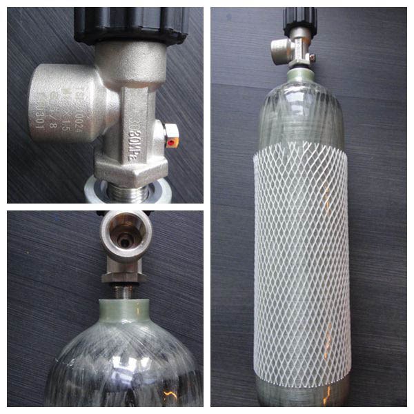 China Manufacturer 3L/6.8L/9L/12L Scuba Tank Carbon Fiber Gas Cylinder