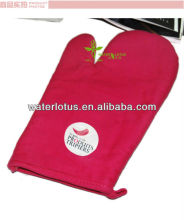 100%cotton double oven glove /cotton colth oven glove