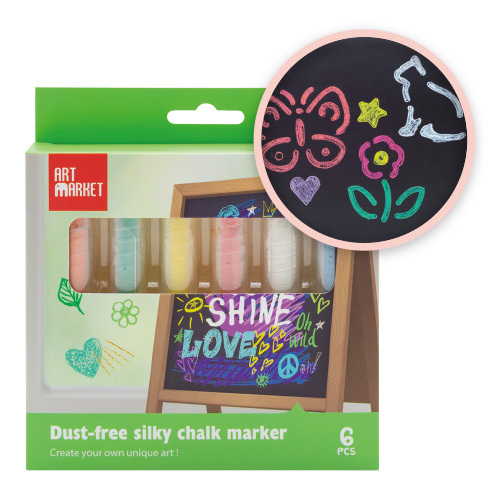 6 Pack Washable Sidewalk Chalk Set