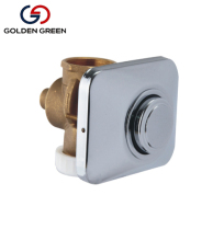 Brass Flush Valves Toilet Flush Valve Concealed Flush Valve Push Button for Wall Mounted
