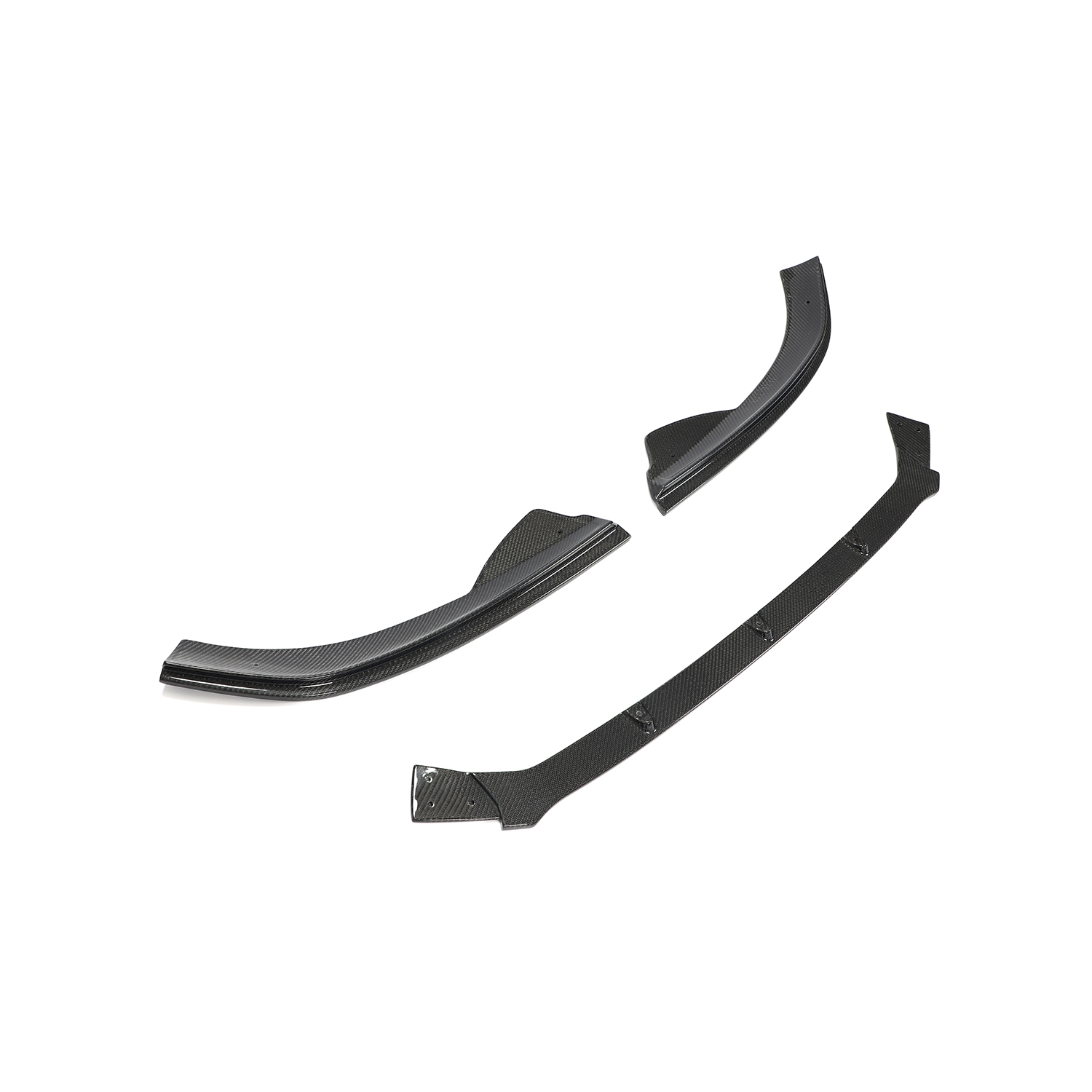 JCSportline Front Bumper Splitters for Volkswagen JETTA GLI Autobahn Sedan 4-Door 2013-2015