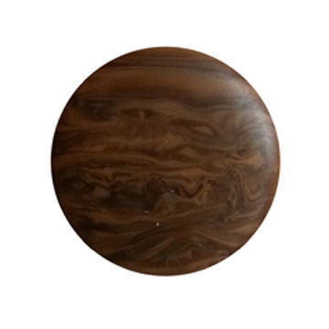 Imitation wood button