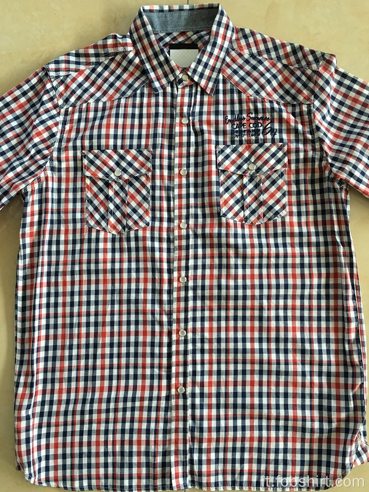 camicia uomo due tasche sul petto