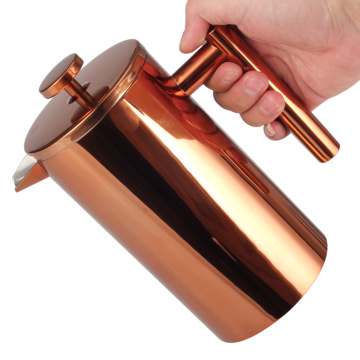 Copper Pretty Professional Double Wall French Press