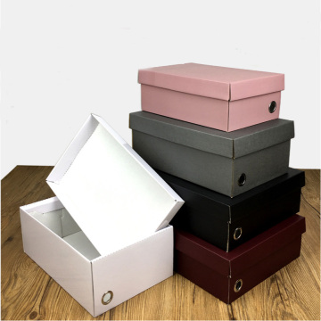 4C Custom Paper Corrugated Shoe Box with Lids