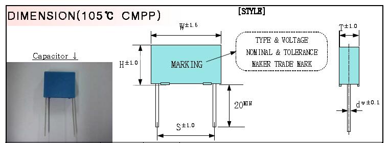 КОНДЕНСАТОР ПЛЕНКИ cmpp (1) FILM CAPACITOR cmpp (1)