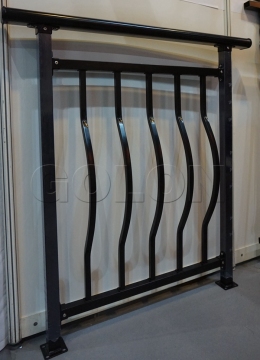 Assembled Wrought Iron Balcony Railings