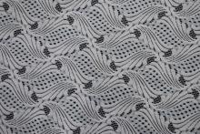 Nylon Cotton Sea Wave Pattern Lace Fabric