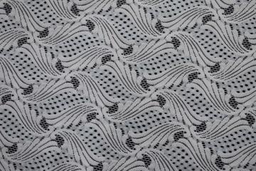 Nylon Cotton Sea Wave Pattern Lace Fabric